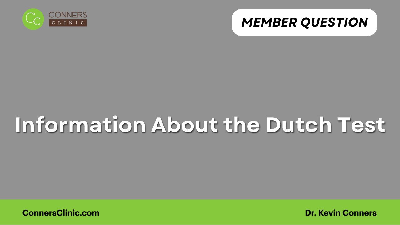 Information About the Dutch Test