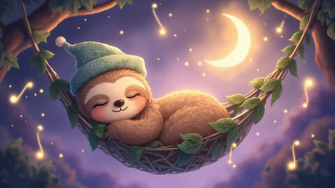 Sloth’s Slow Lullaby 🦥✨ | Gentle Bedtime Song for Kids