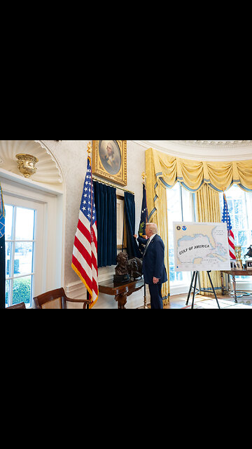 TRUMP❤️🇺🇸🥇🪽🕺HANGS THE DECLARATION OF INDEPENDENCE🤍🇺🇸🏅🪽📜IN OVAL OFFICE💙🇺🇸🏅🪽🖼️🏛️⭐️