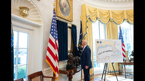 TRUMP❤️🇺🇸🥇🪽🕺HANGS THE DECLARATION OF INDEPENDENCE🤍🇺🇸🏅🪽📜IN OVAL OFFICE💙🇺🇸🏅🪽🖼️🏛️⭐️