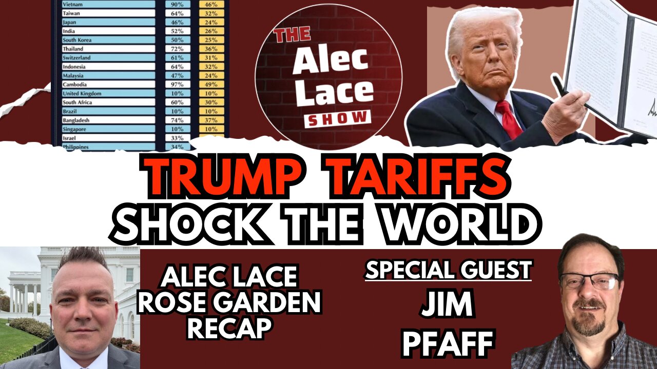 Trump Tariffs Take Effect | Alec Lace in the Rose Garden | Guest: Jim Pfaff | The Alec Lace Show