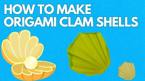 How to Make a Paper Clamshell | Easy Origami Shell Craft Tutorial