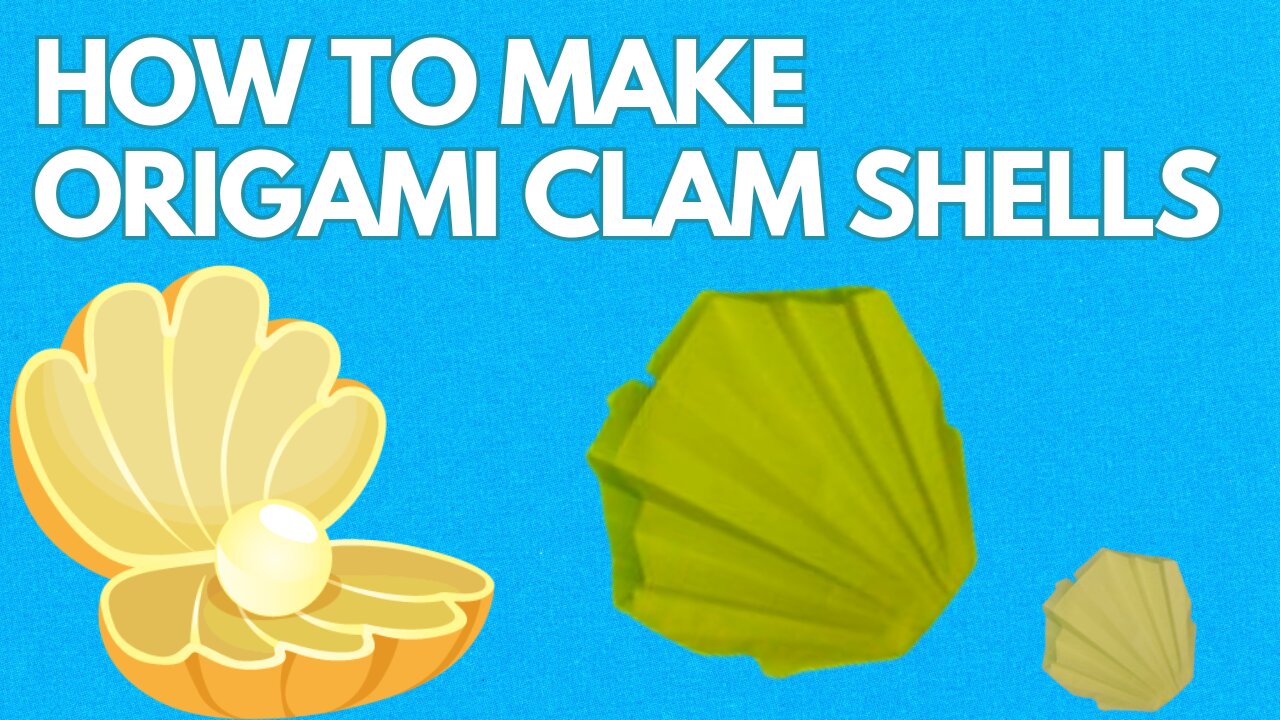 How to Make a Paper Clamshell | Easy Origami Shell Craft Tutorial