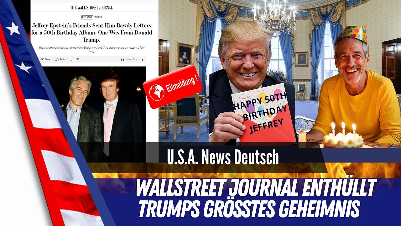 WSJ-Enthüllung: Trump´s schlüpfriger Brief an Epstein schockiert – klingt wie Liebeserklärung!