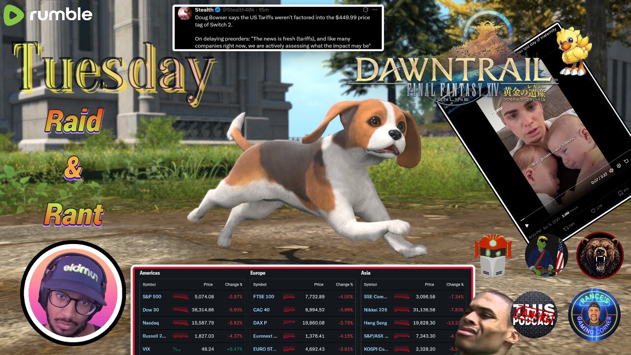 『DNC lvl 100』Tues R&R | Final Fantasy XIV | Black Monday Fallout, Trad Wife vs Career Woman Debate