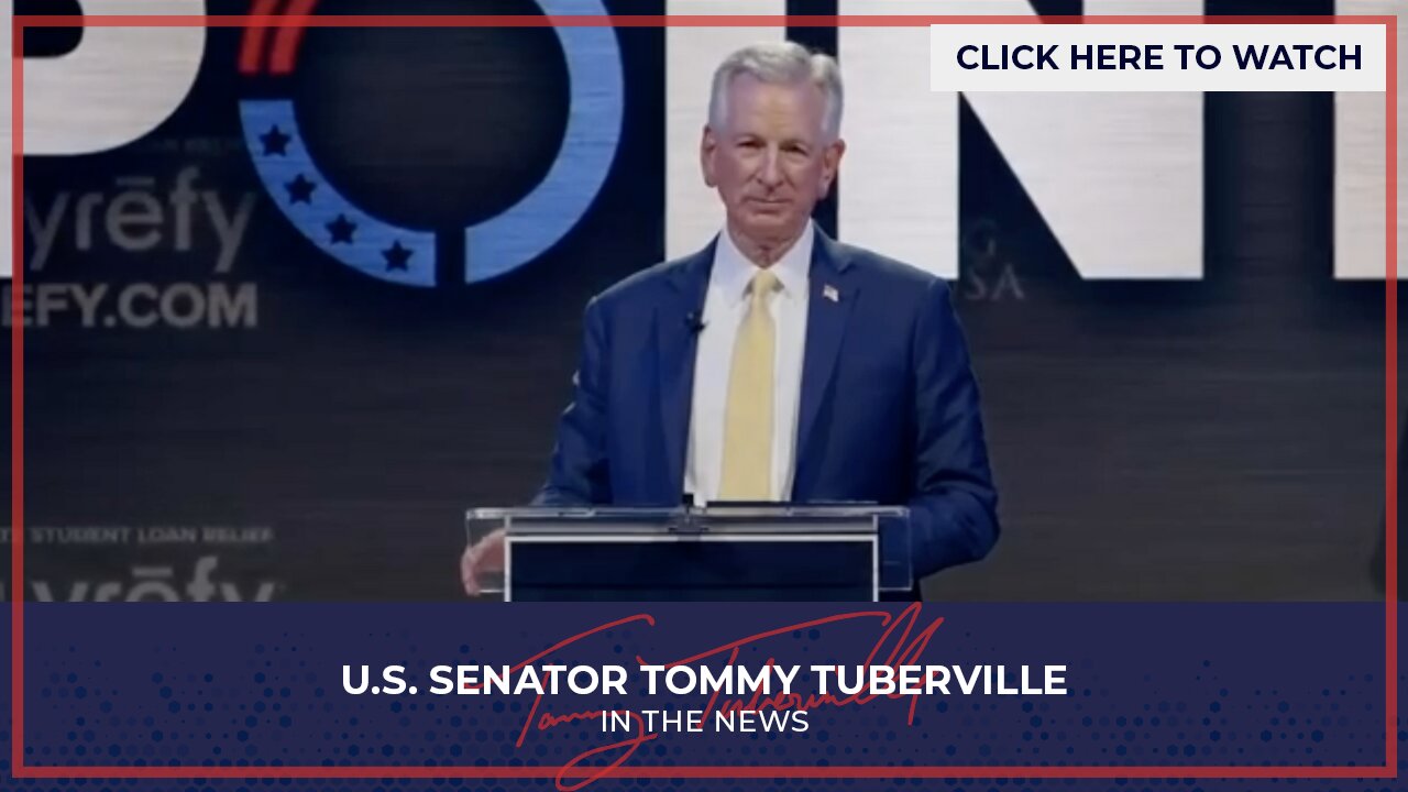 Senator Tuberville Speaks at Turning Point Event at Auburn University