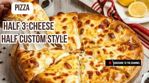 Half 3-Cheese, Half Custom Style – The Perfect Pizza Combo! 🧀🍕