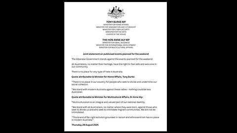 Tony Burke and Anne Ali kick a hornets nest over condemning March for Australia Rally