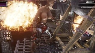 Conan Exiles Purge day with busty boobs breast expansion huge tits