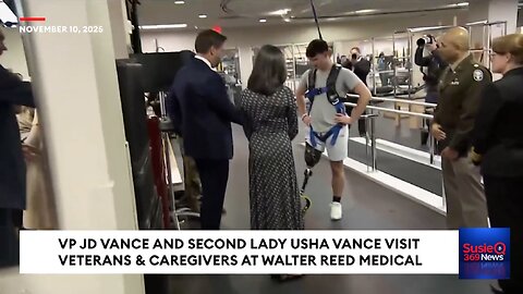 JD Vance And Usha Vance Visit Veterans And Caregivers At Walter Reed Medical Center