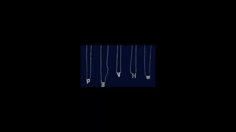Personalized initial necklace