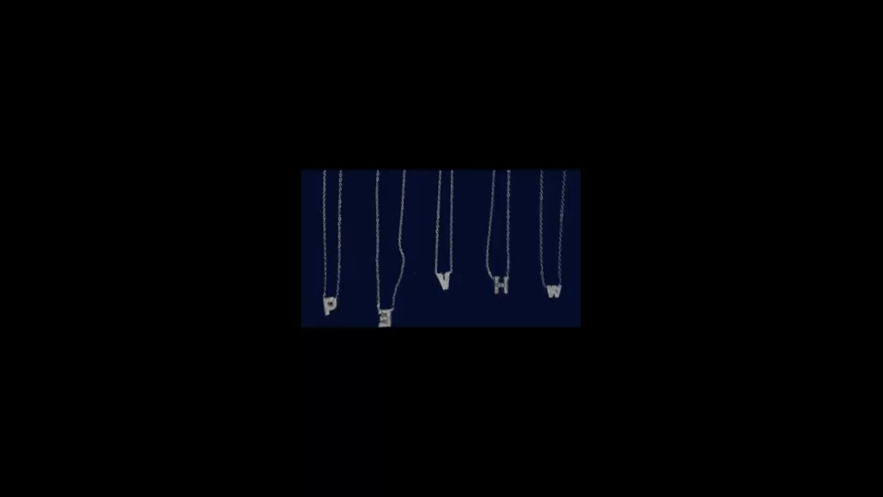 Personalized initial necklace