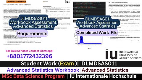 Student Work(Assessment)| DLMDSAS011 Assessment: Data Science |Final Workbook Project |IU University