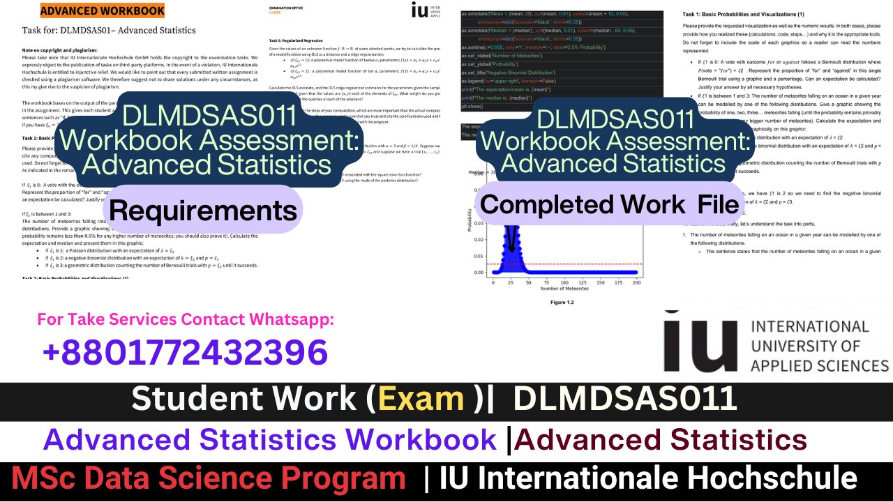 Student Work(Assessment)| DLMDSAS011 Assessment: Data Science |Final Workbook Project |IU University