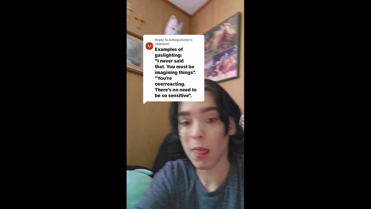 Also, if anyone really wants to see if I accused you of gaslighting me you can just follow your...