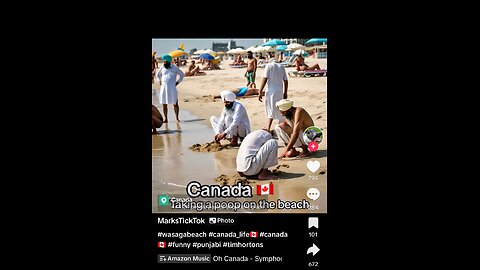 INDIANS SHITTING ON CANADIAN BEACHES