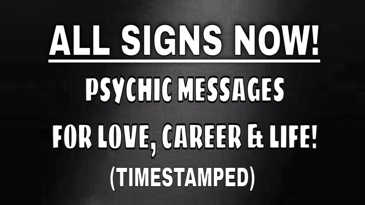 All Signs Now! 😇 Urgent Messages for You Right Now! (Timestamped) - Psychic Tarot #allsigns #tarot
