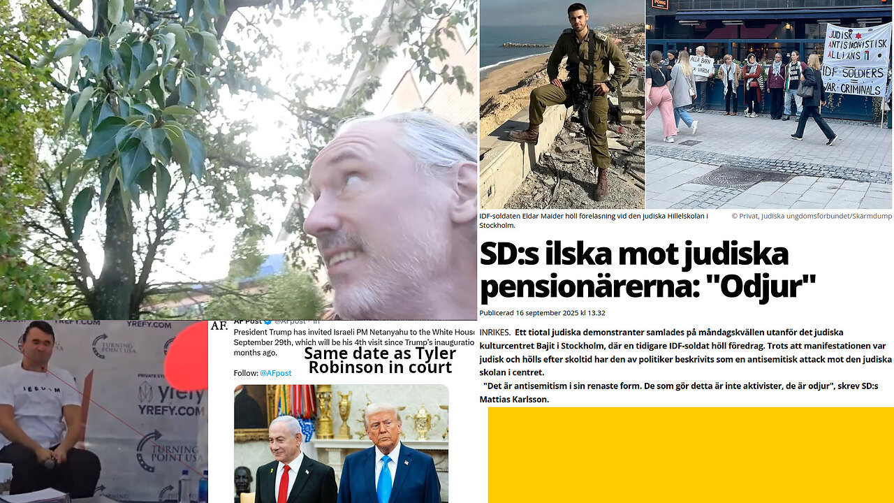 Fel: EU 37% tull på Israel. Fördel av brända broar. Charlie Kirk & mRNA, Netanyahu och USAs ekonomi