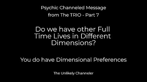#6 - Do We? Live in 2 dimensions . . .Time part 7