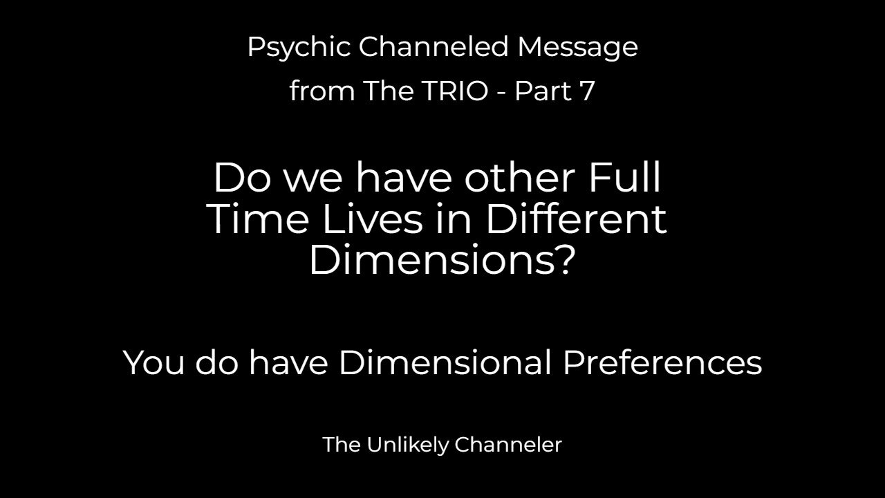 #6 - Do We? Live in 2 dimensions . . .Time part 7
