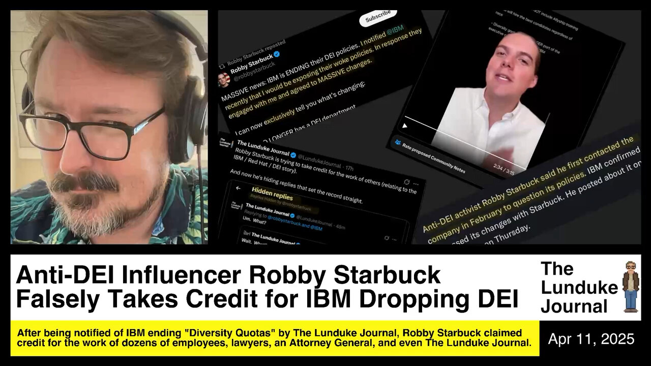 Anti-DEI Influencer Robby Starbuck Falsely Takes Credit for IBM Dropping DEI