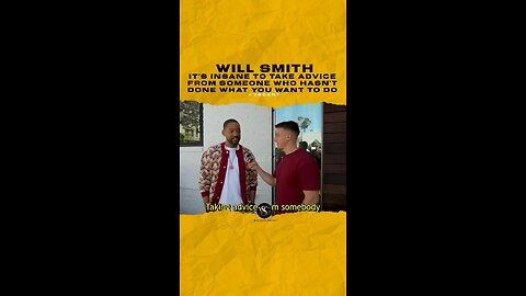 @willsmith It’s insane to take advice from someone who hasn’t done what you want to do