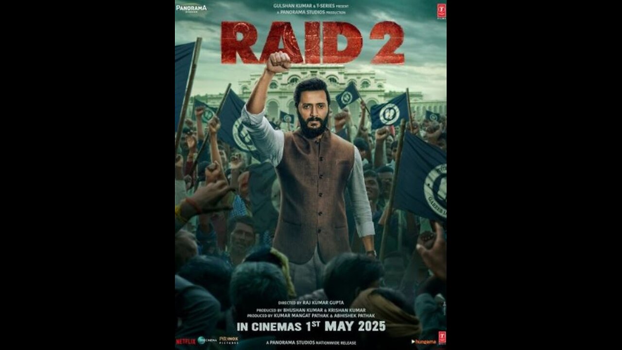 RAID 2 - TRAILER #ajaydevgan #riteishdeshmukh #vannikapoor #tamannaahbhatia #thriller #action #urdu