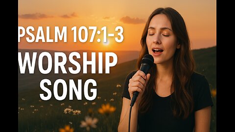For He Is Good | Joyful Worship Anthem | Psalm 107:1-3 (NLT) | His Love Endures Forever