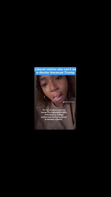 Liberal Crying on TikTok because Trump eliminated DEI from her college