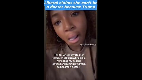 Liberal Crying on TikTok because Trump eliminated DEI from her college