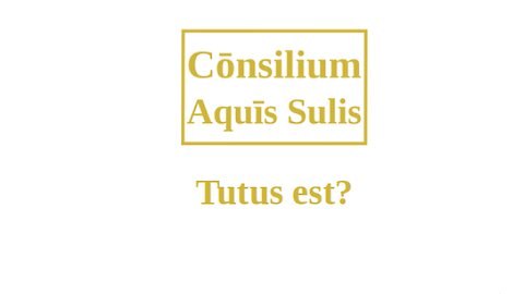 Tutus est? (Latina audio)