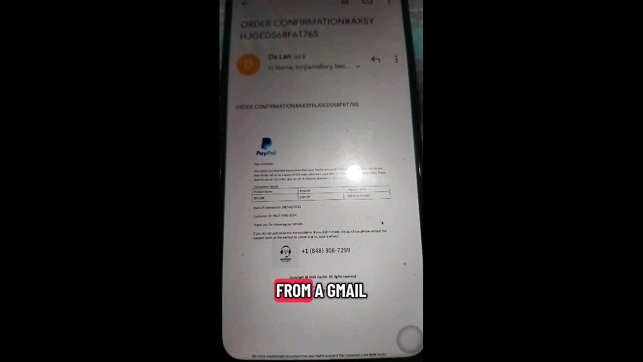 Email scam
