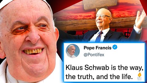 "Pope Francis Hails Klaus Schwab's Significance Surpassing Jesus Christ: A Shocking Revelation"