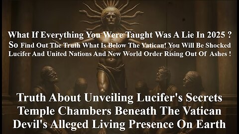 Unveiling Lucifer's Secrets Temple Chambers Beneath The Vatican Devil's Alleged Living Presence