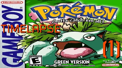 Pokémon Green - Playthrough/Videoprůvodce - TIMELAPSE/ZRYCHLENO - 1 {N/A}