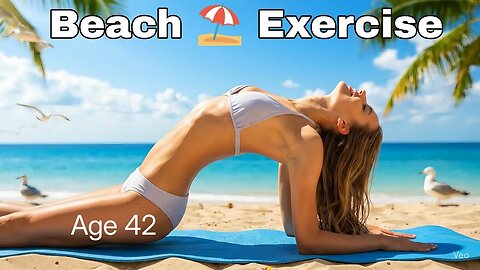 Bikini Yoga At Beach 8K Quality | Easy And Hard Poses At Beach | Yoga For Teens | Get Flexible Fast