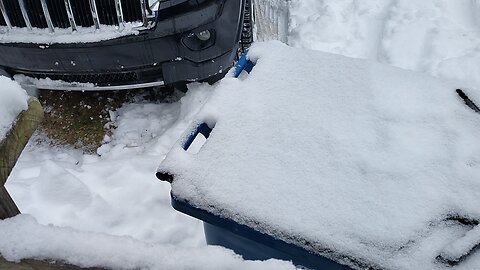Playing in the snow with my Hemi Jeep