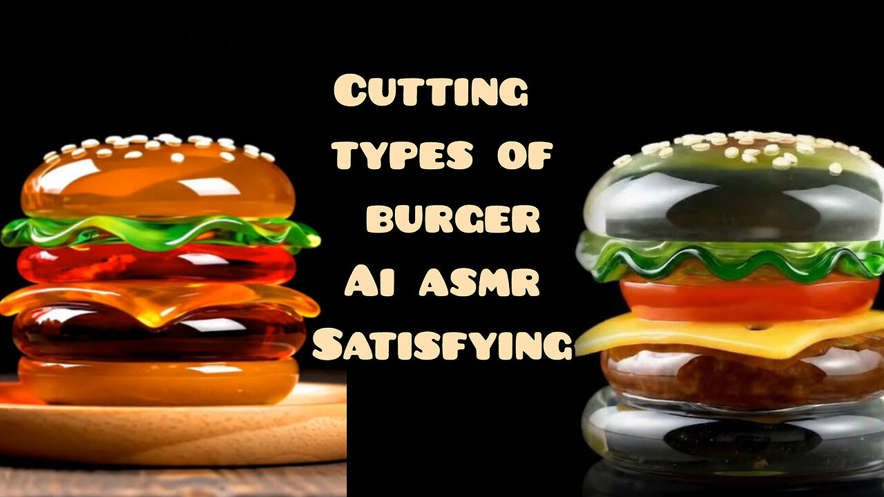 AI ASMR CUTTING BURGERS