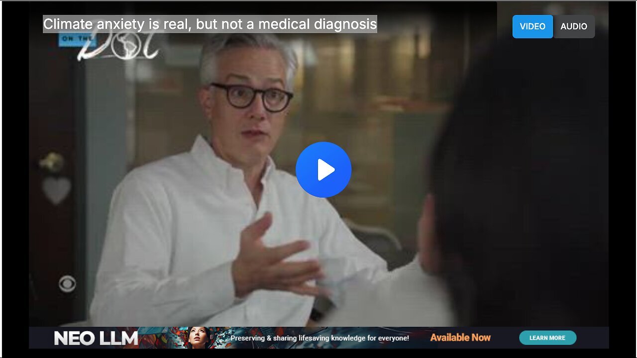 "Not a Medical Diagnosis: The Reality of Climate Anxiety"