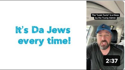 It’s Da Jews every time!