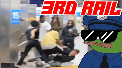 White Man Fights off "Youth Mob" Throwing One Onto Train Tracks