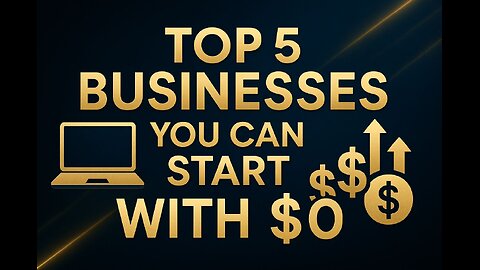 5 Businesses You Can Start With $0 in 2025 (I Made $500K Using These!)