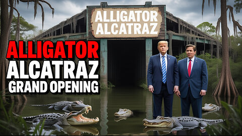 Trump and DeSantis Tour Alligator Alcatraz
