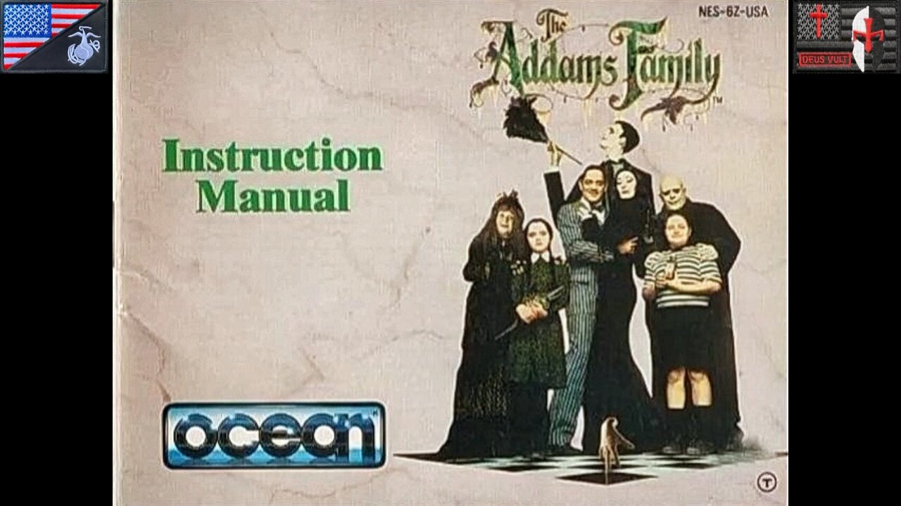 The S2 Intel Hub: "The Addams Family" (NES - 1992) [Instruction Manual - English Version]