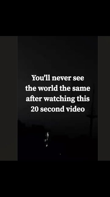 You will never see the world the same again after watching this 20 second video.
