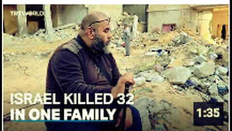 "Israeli Attacks in Gaza Claim Lives of 32 Members from One Palestinian Family"