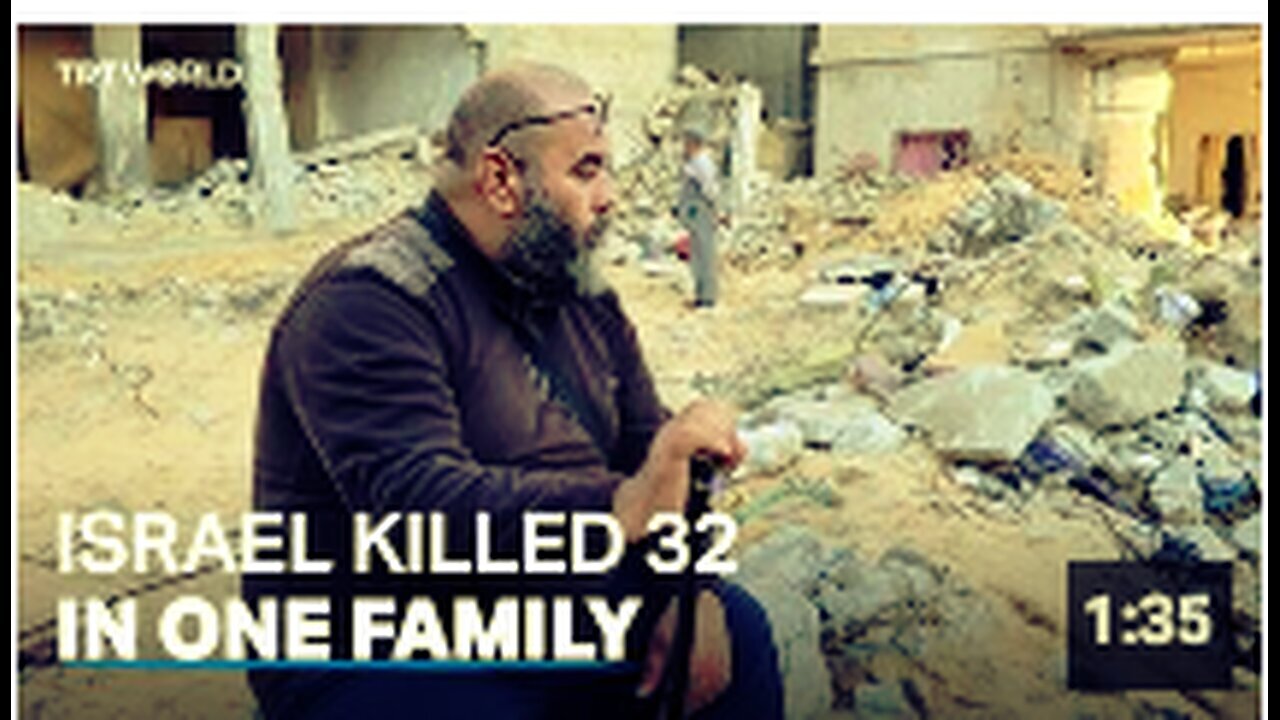"Israeli Attacks in Gaza Claim Lives of 32 Members from One Palestinian Family"