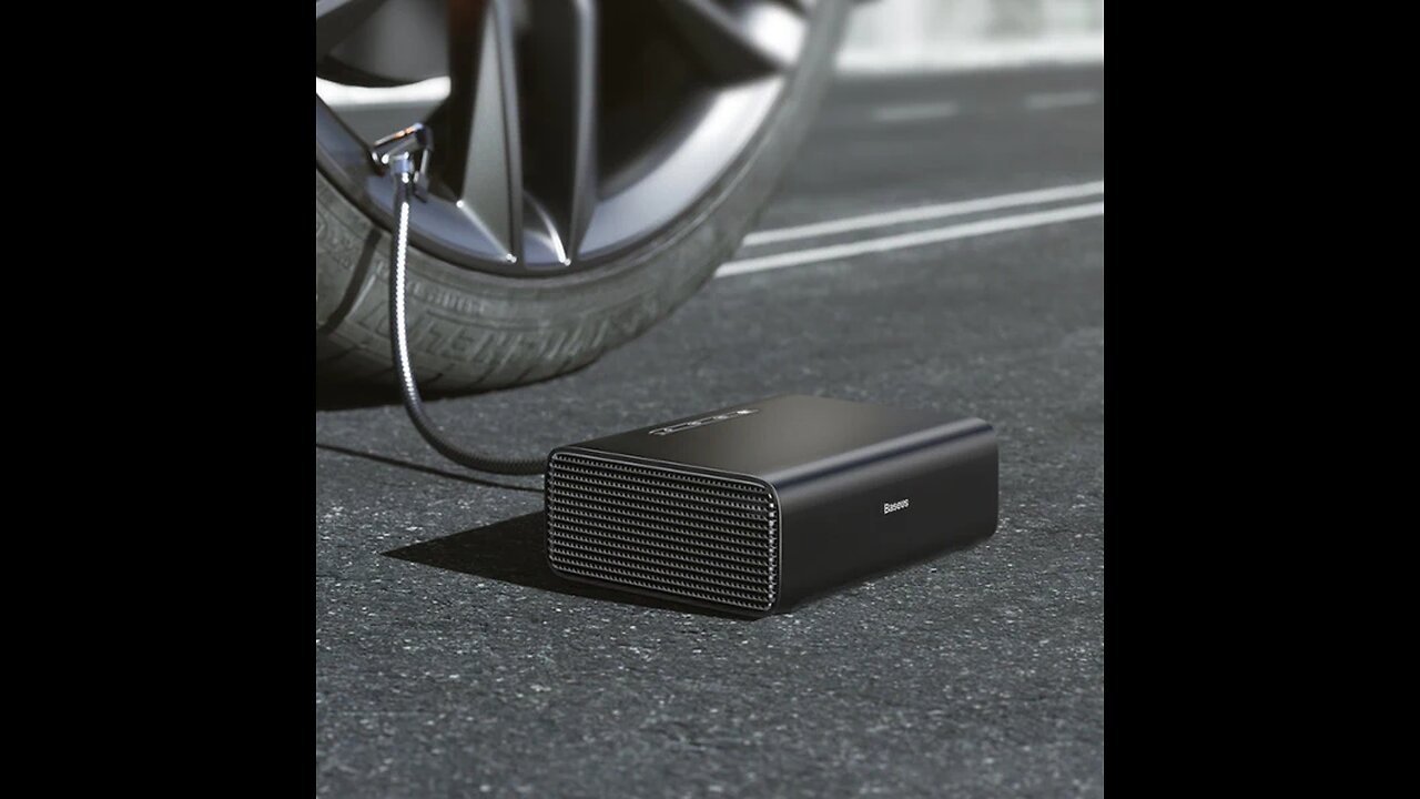 Portable Automatic Intelligent Electric Tire Inflator With Tire Pressure Gauge & LED Emergency Light