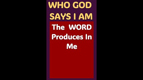 THE WORD PRODUCES IN ME #wordofgod #Jesus #speak #God #strong #care #spirituality #power