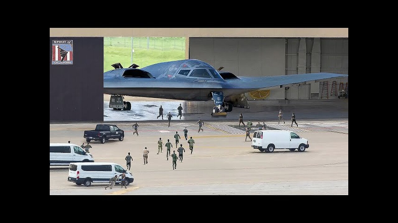US Rolling Out Fully Armed B-2 Bombers During Mission